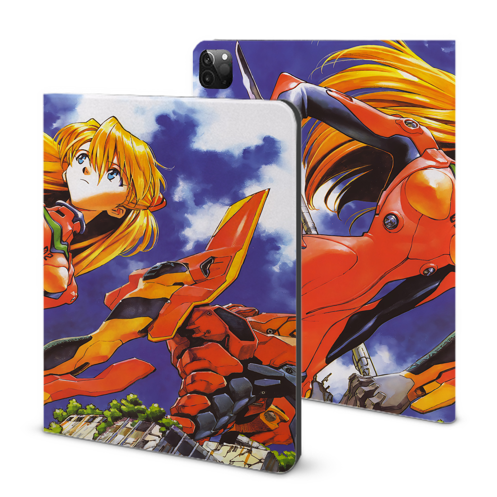 （画像用） EVA 新世紀エヴァンゲリオン IPadケース ペンホルダー付き ブックスタイルデザイン